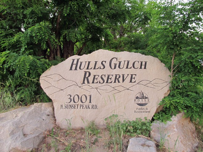 The trail that I hiked is one of several trails in an area of the Boise Foothills called Hulls Gulch Reserve.