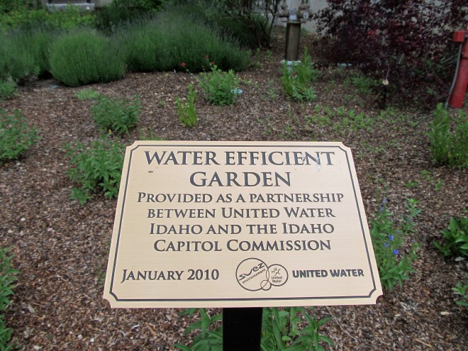 water efficient garden sign