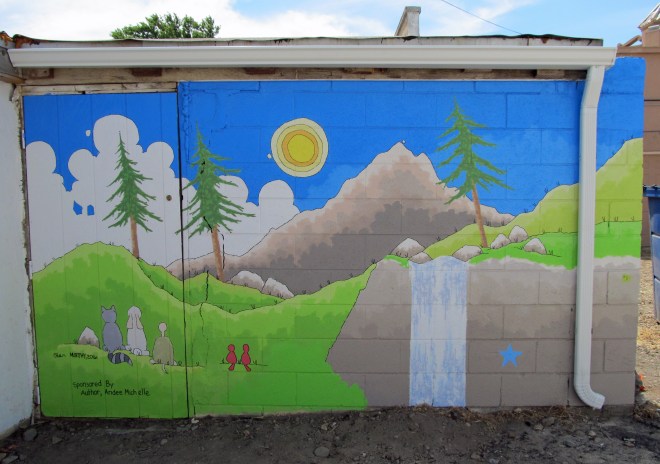 My dad's mural in downtown Mountain Home, Idaho