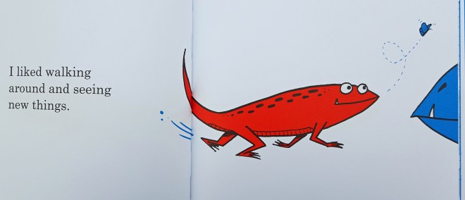 One step in our evolutionary lineage as depicted in I Used to Be a Fish by Tom Sullivan